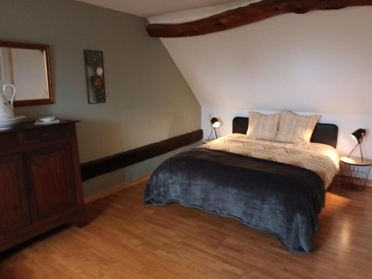 Chambre Dhotes B&B Le Figuier Benayes Rum bild